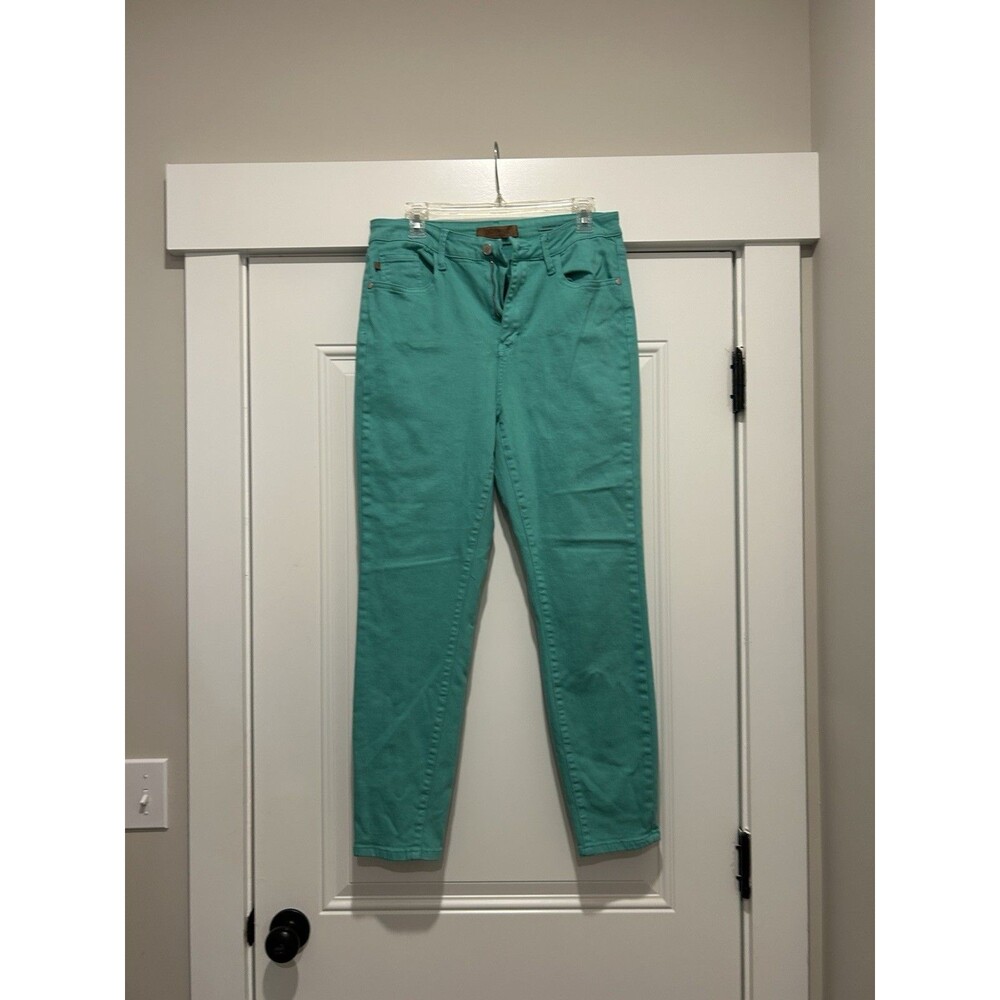 Judy Blue Jeans Womens 11/30 Green Garment Dyed Stretch Skinny Pants Preppy City